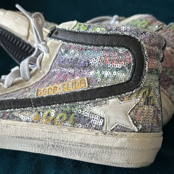 Golden Goose slide rainbow high top sneakers size 40 - Picture 3 of 16